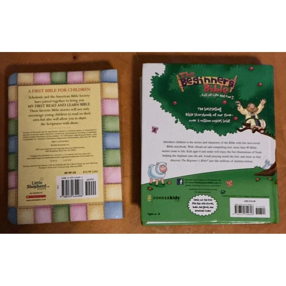 Lt Of 2 Children's Bible Books, The Beginner's Bible‎ And My First R&L Bible